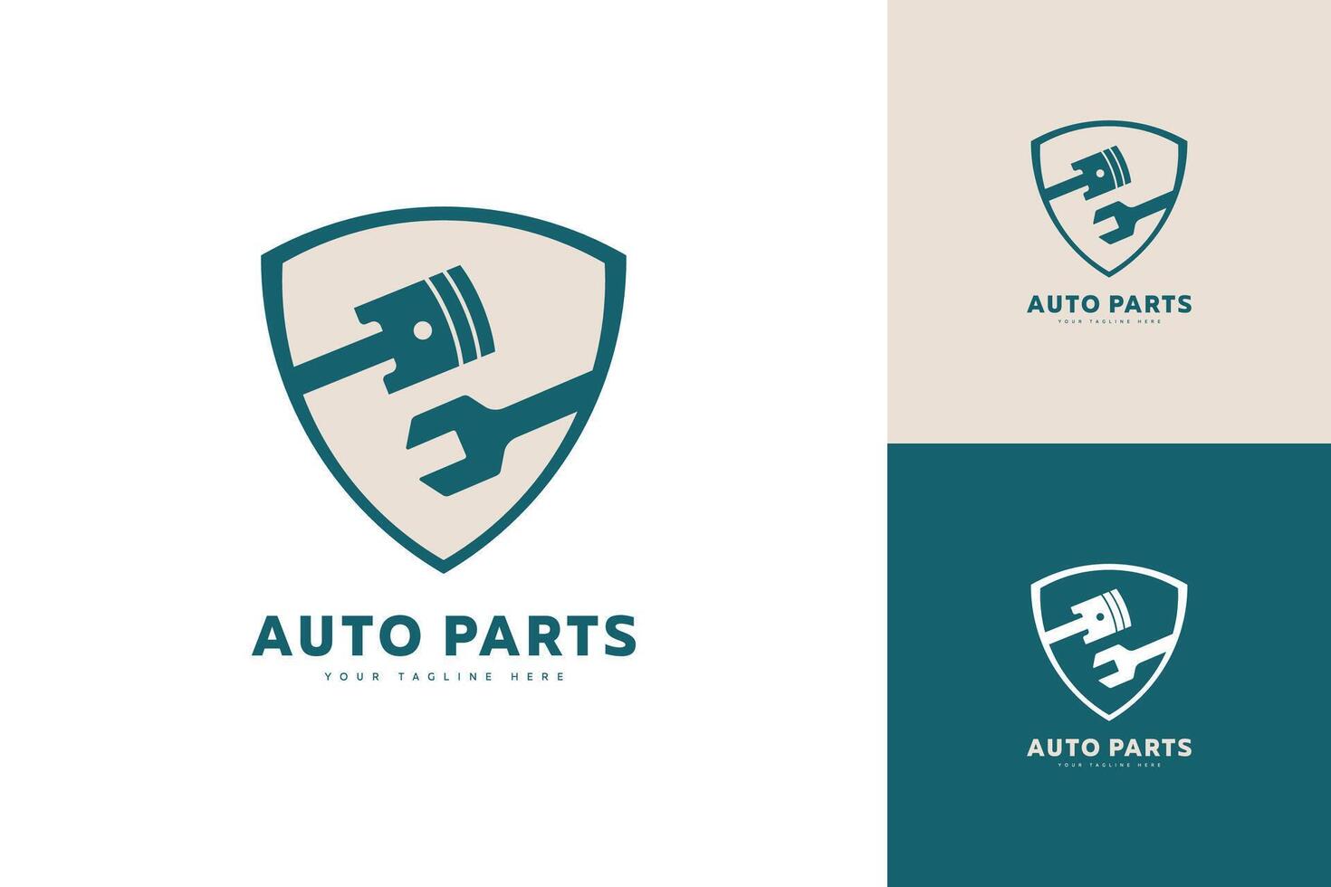 simple auto part logo, automotive logo creative design vector