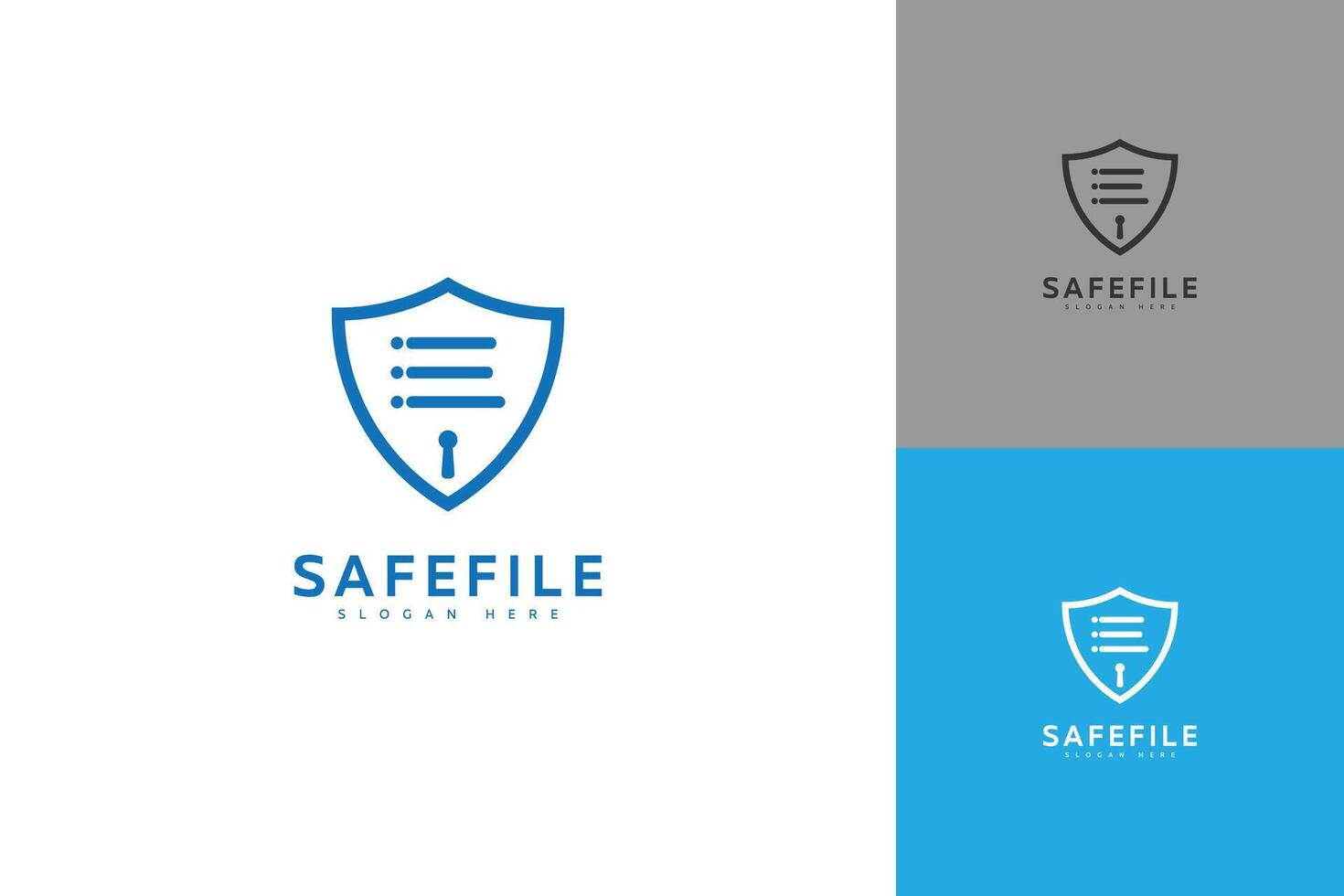 safe file logo template design vector