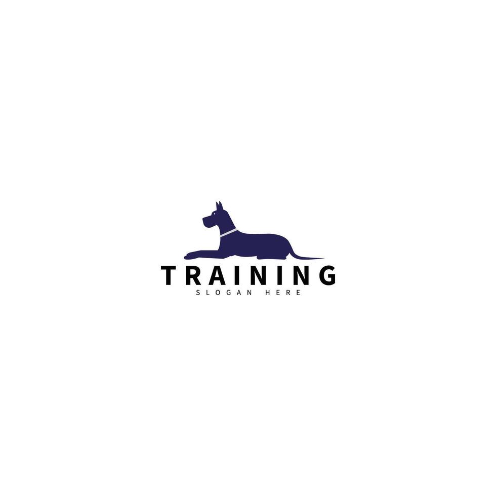 logo icon training dog vector