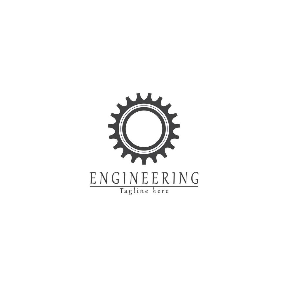 gear symbol design logo engineering vector