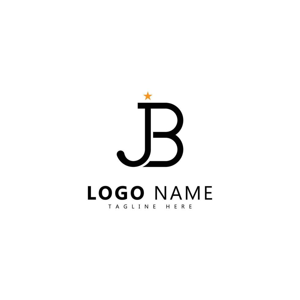 JB letter logo creative design vector