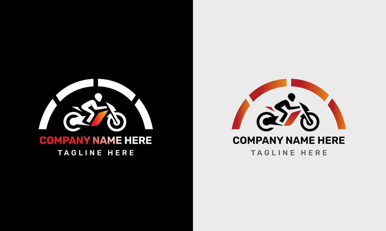 Motorsport logo template, Perfect logo for racing teams, motorbike, motorcycle community, motorcycle logo concept vector