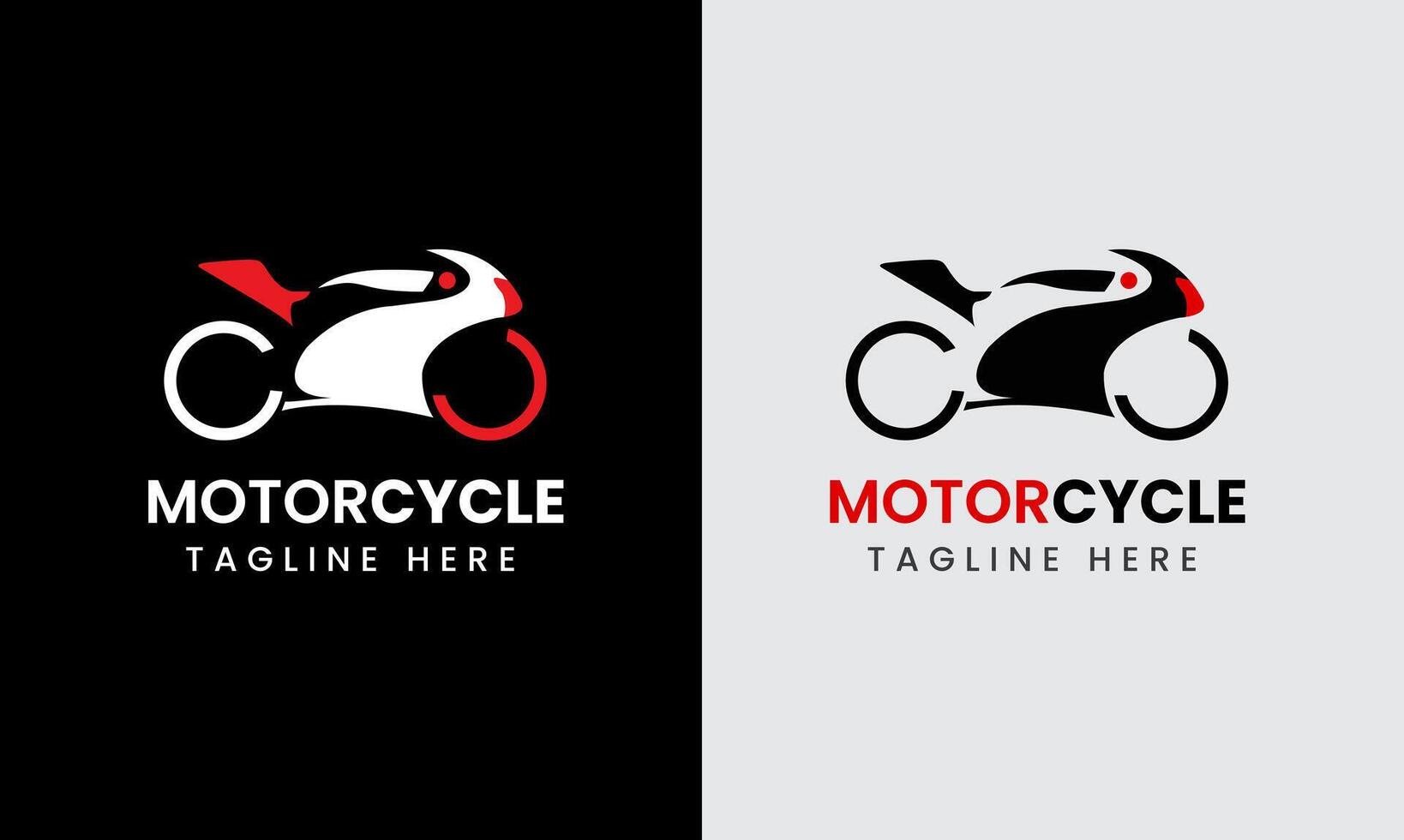 Motorsport logo template, Perfect logo for racing teams, motorbike, motorcycle community, motorcycle logo concept vector