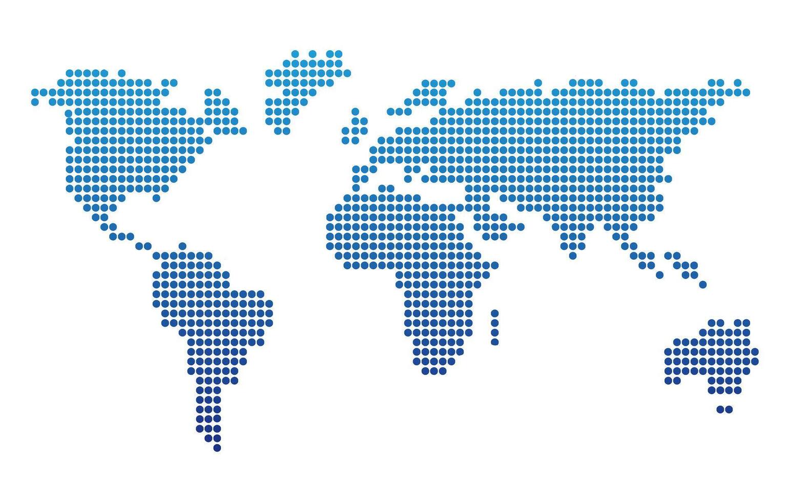 Dotted World Map Illustration Design vector