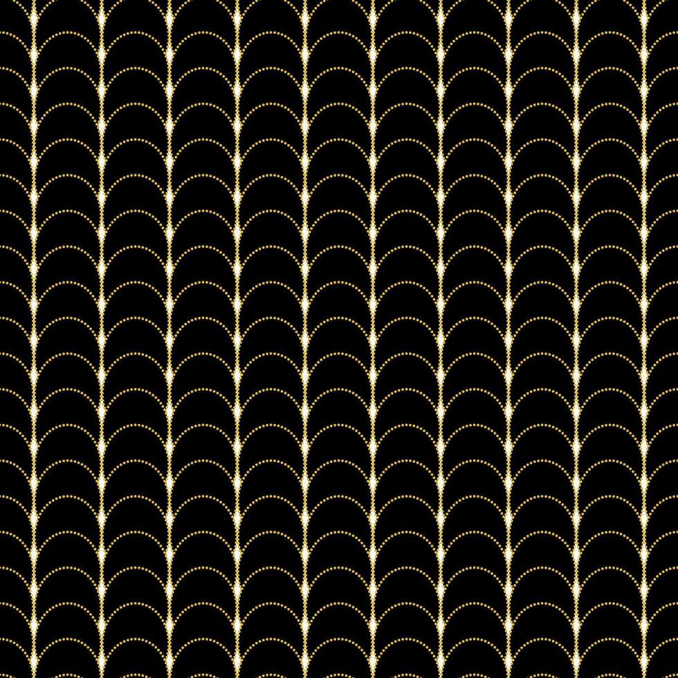 Art Deco Gold Geometric Pattern vector