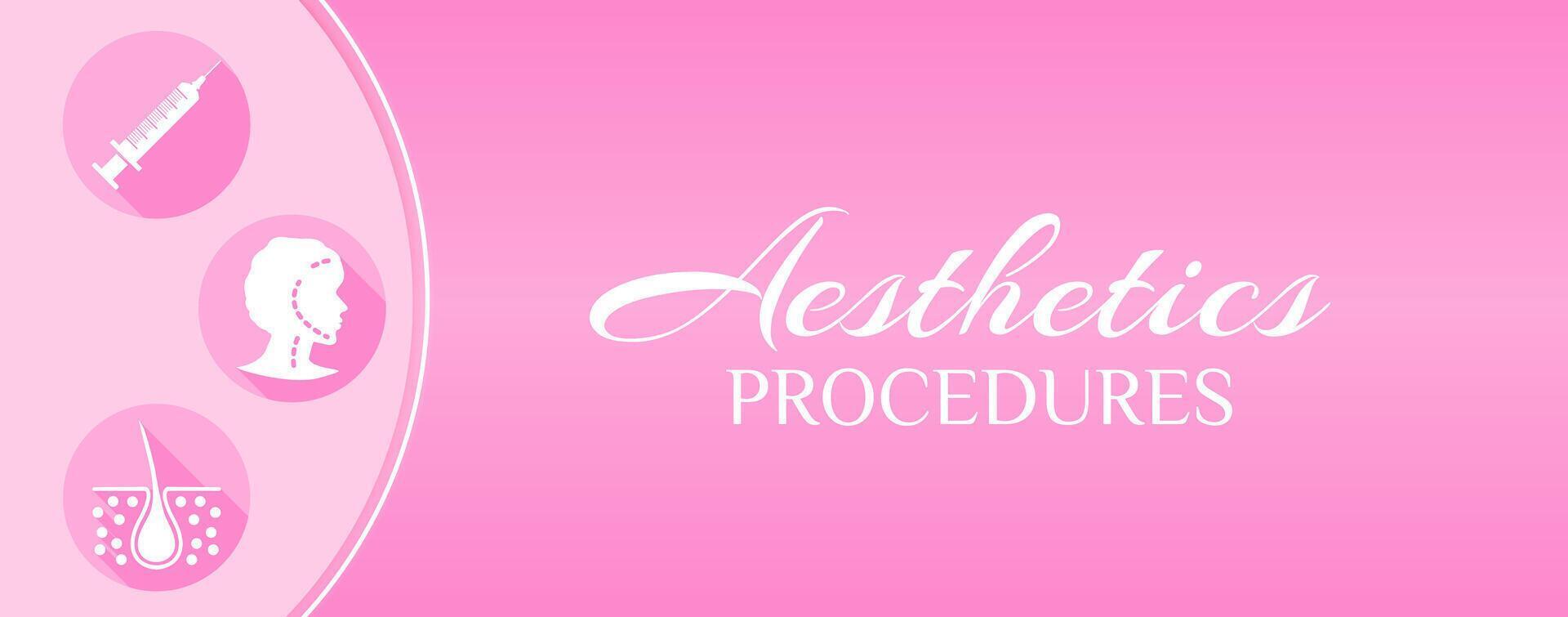 Aesthetics Procedures Illustration Background vector
