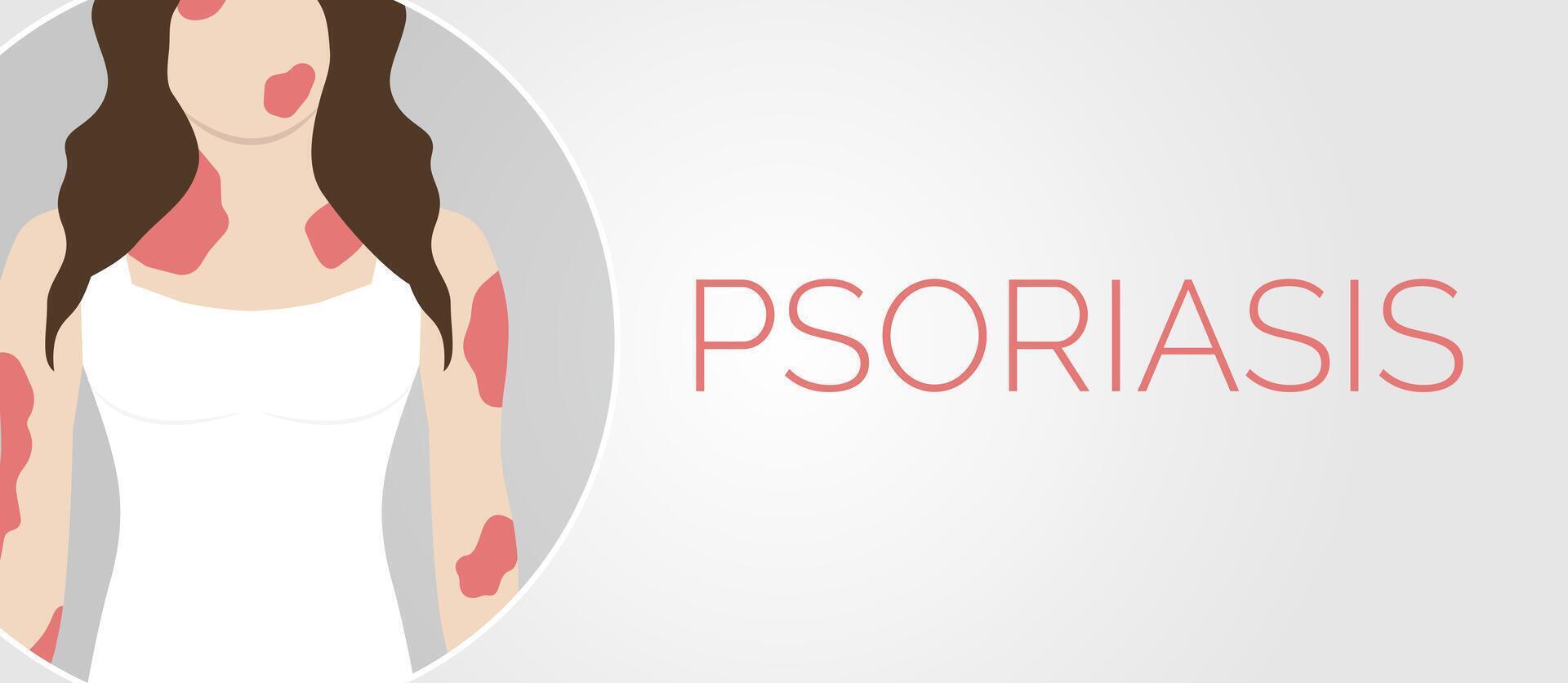 Psoriasis Skin Illness Background Illustration Design vector