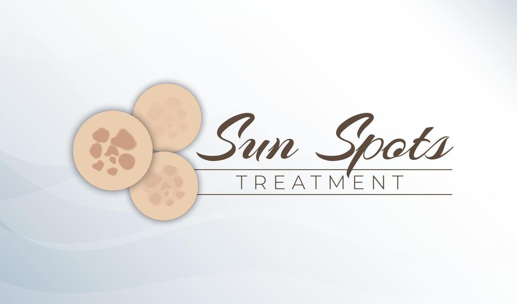 Sun Spots Removal Treatment Illustration Background Design vector