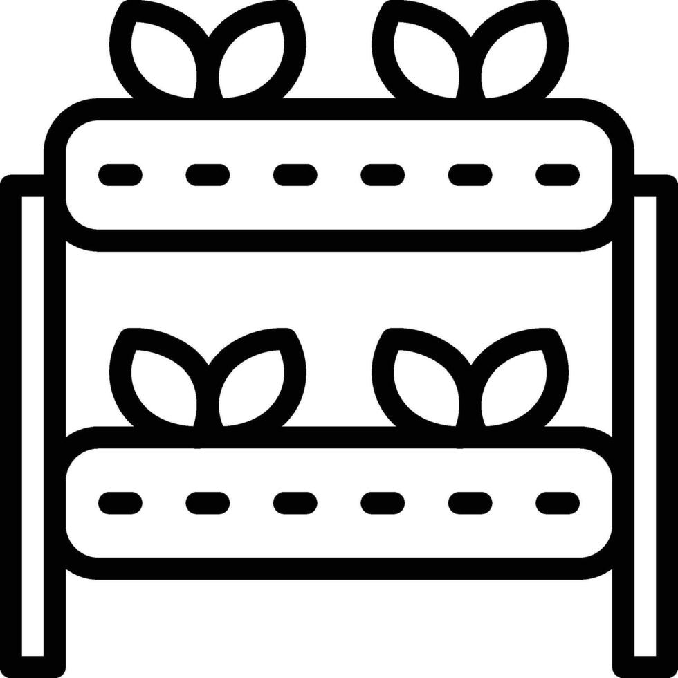 Hydroponic Icon. Vertical garden hydroponic system icon vector