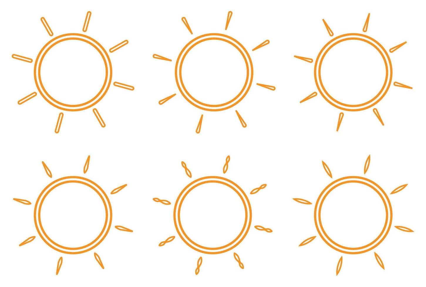 Sun icon symbol sun phase illustration. vector