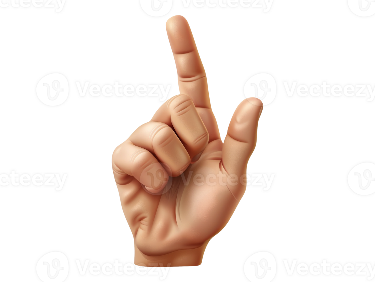 sign of the hand isolated png