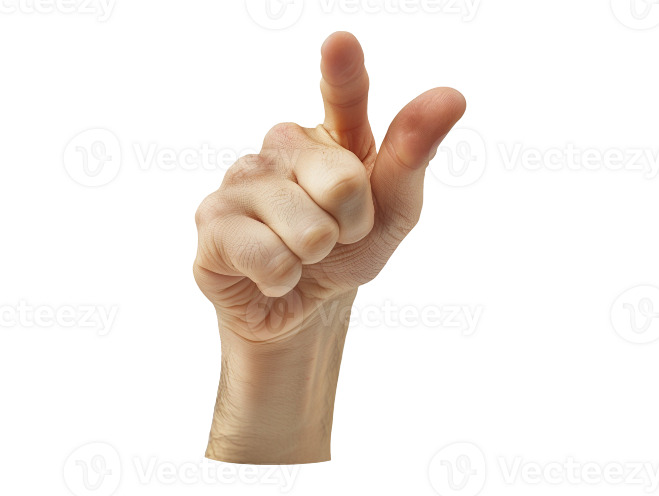 sign of the hand isolated png