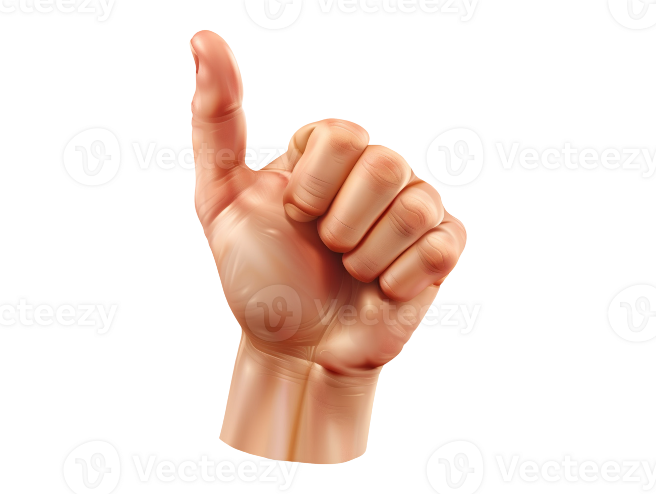 sign of the hand isolated png