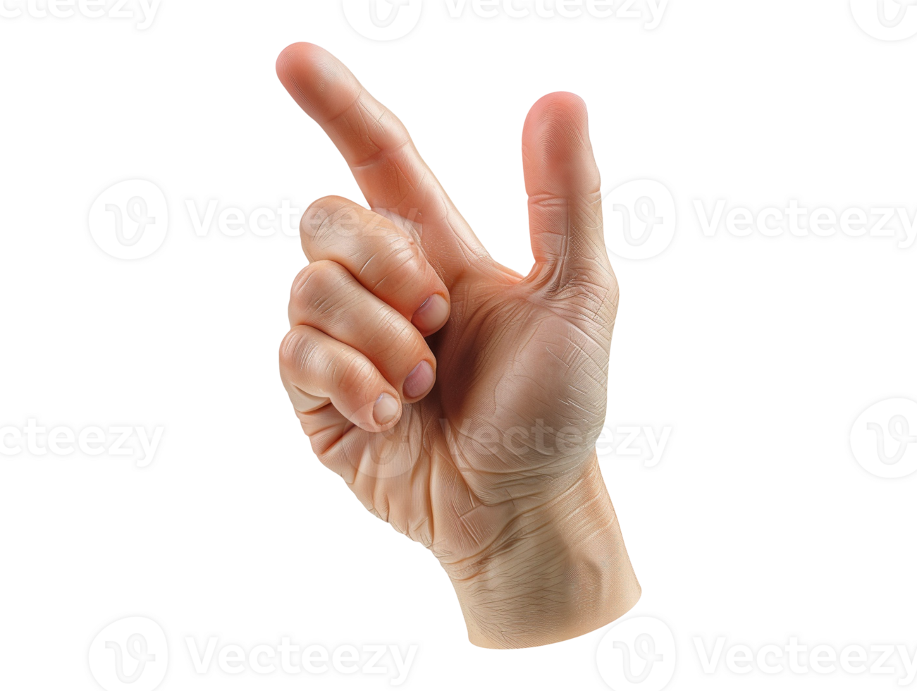 sign of the hand isolated png