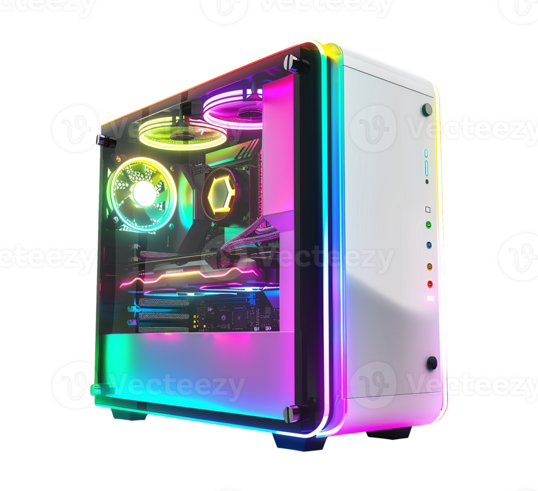 gaming computer case isolated png