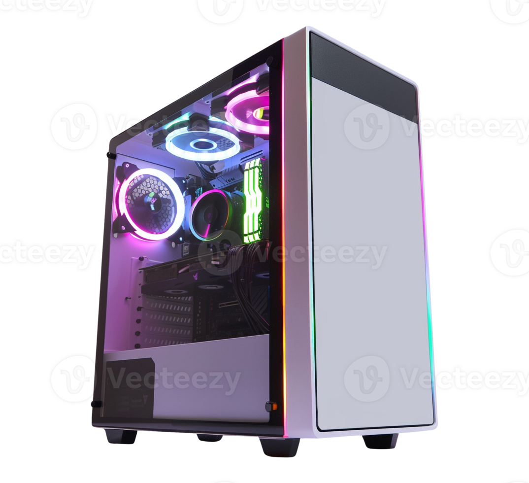 gaming computer case isolated png