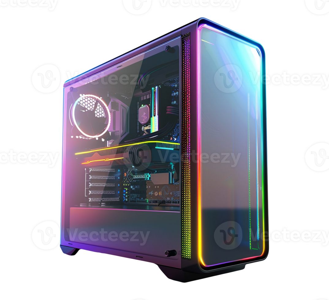 gaming computer case isolated png