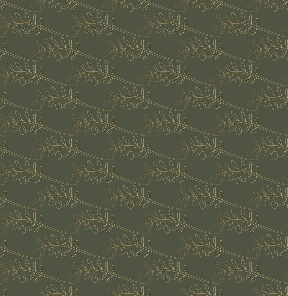 Olive Oil Abstract Seamless Pattern vector