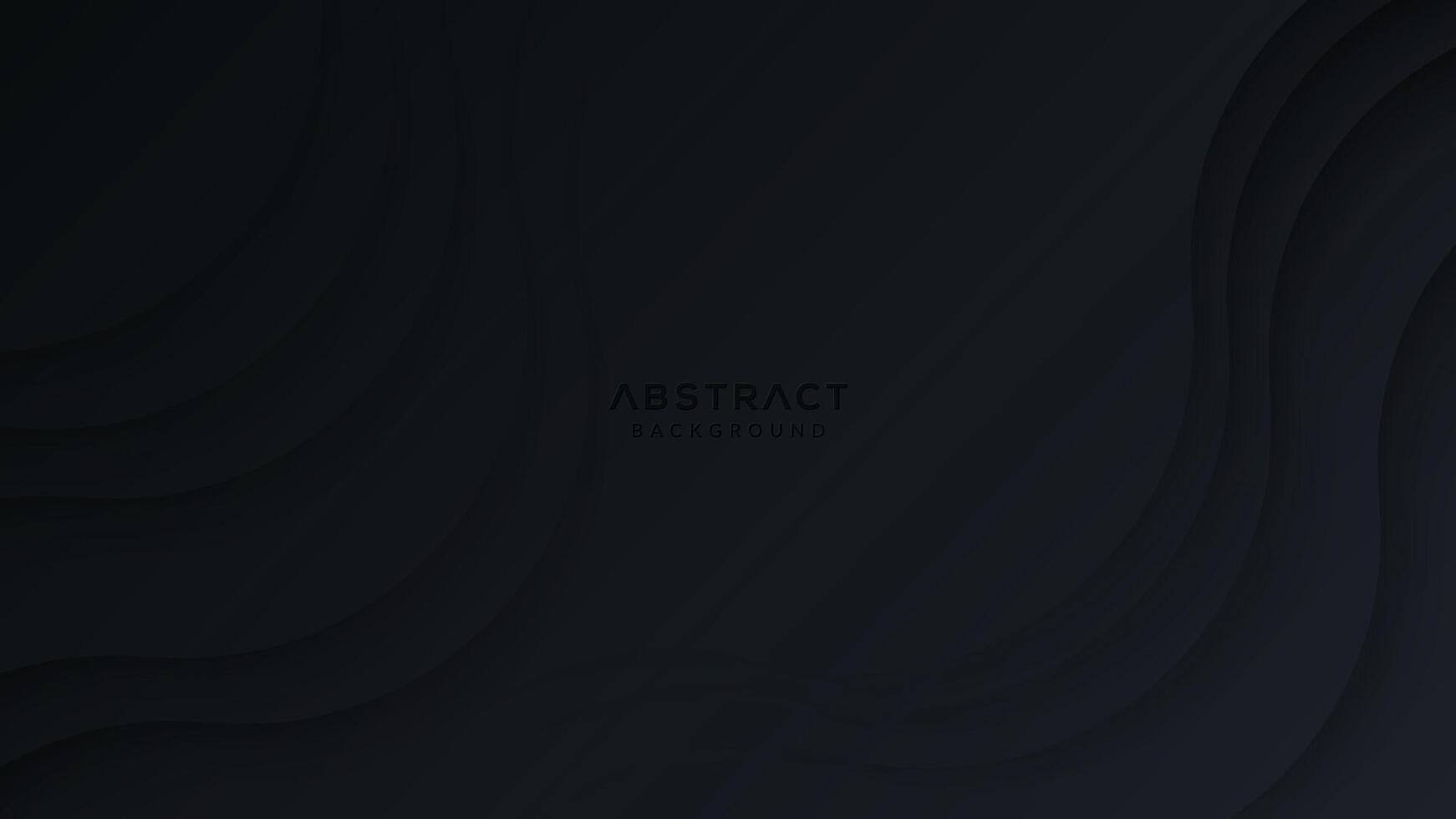 Dynamic wavy dark abstract background vector