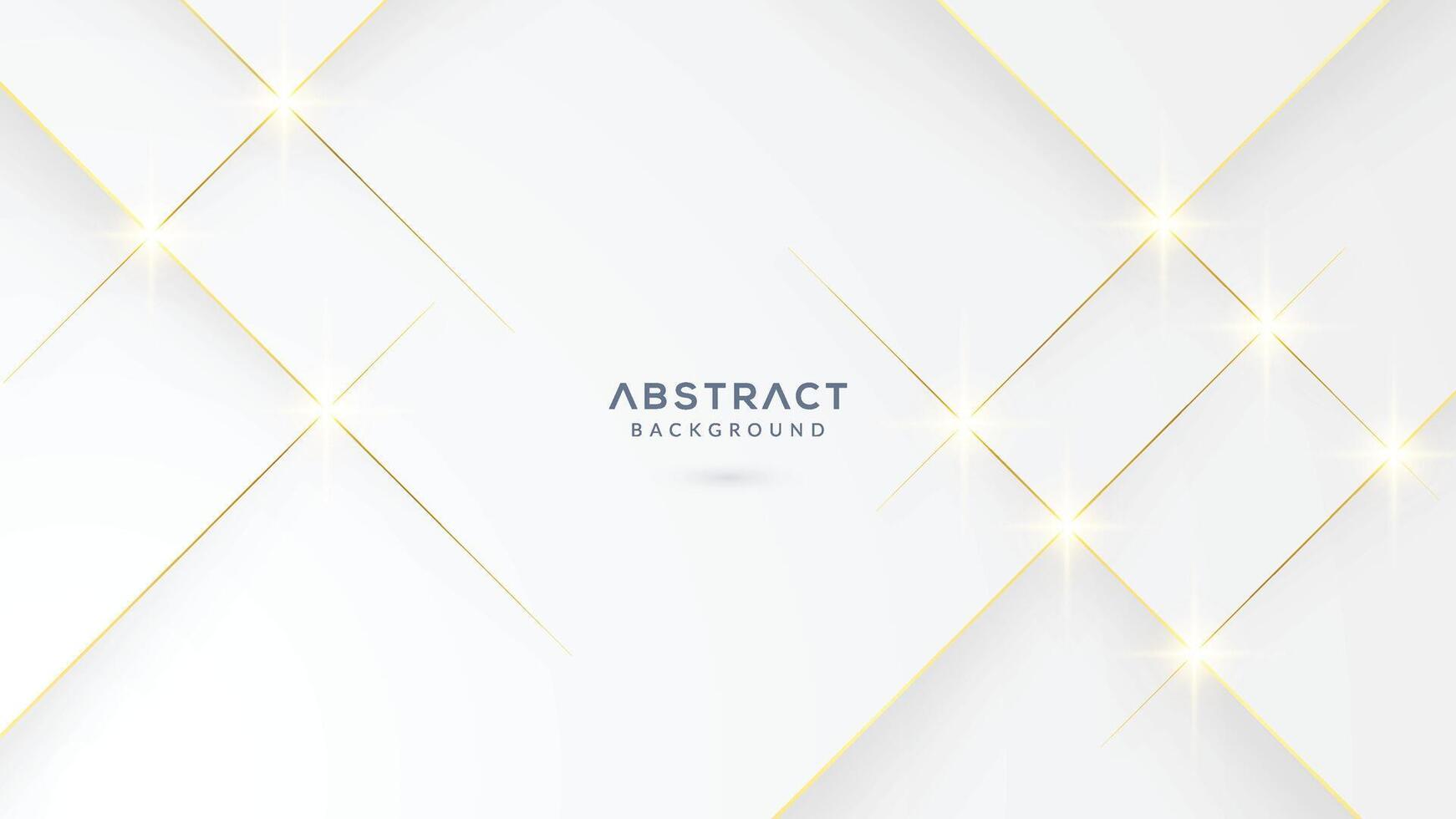 White background with golden lines vector