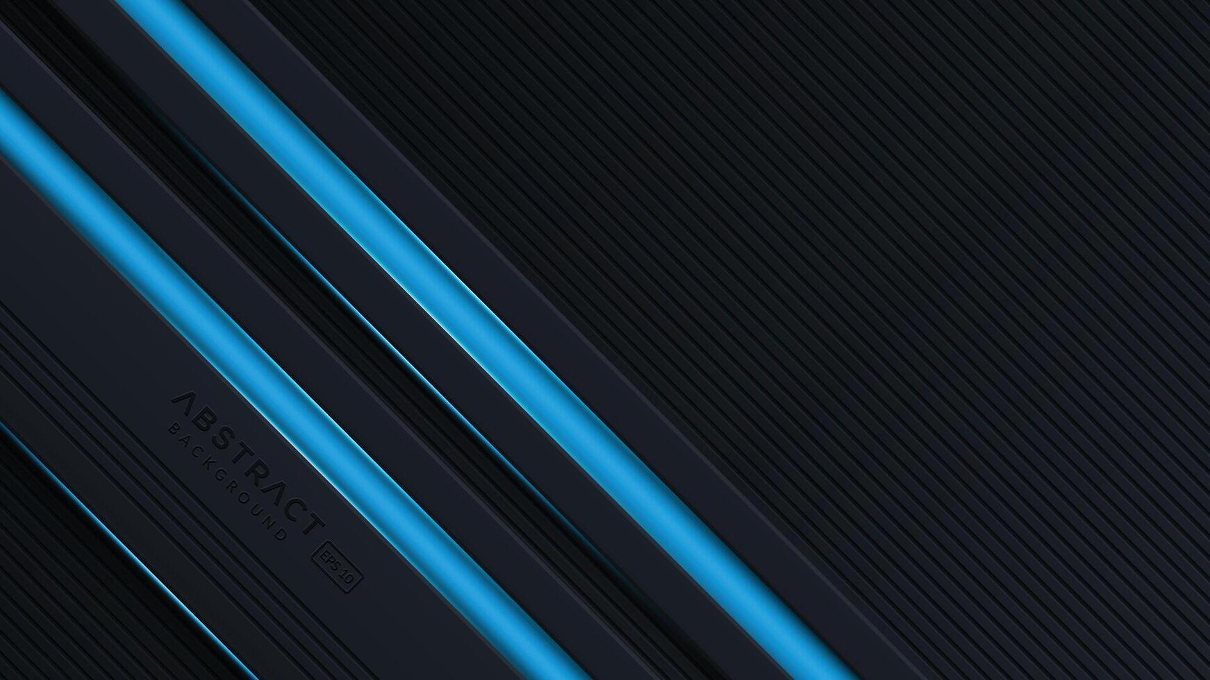negro resumen diagonal superposición capas antecedentes con azul ligero decoración vector