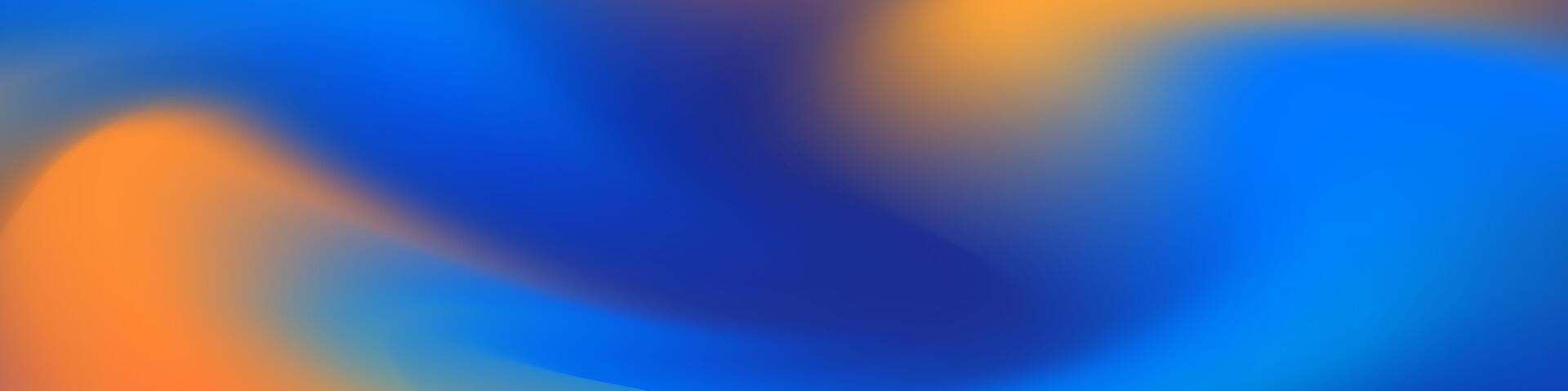 Make an impact with the vibrant blue and orange abstract mesh blur banner. Ideal for promotional banners, social media posts, and brochures vector