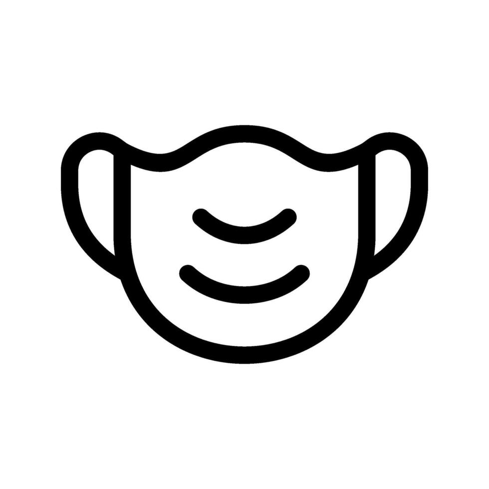 Medical Mask Icon Symbol Design Illustration vector