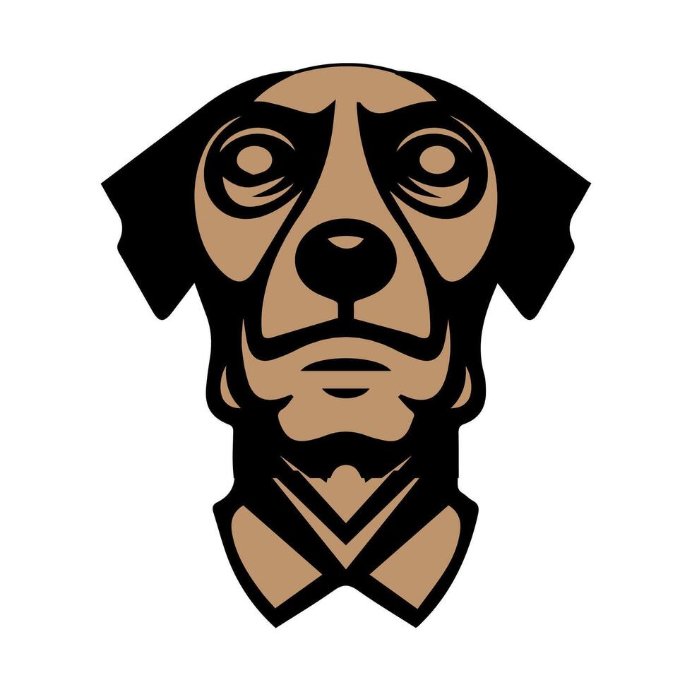 dog art funny design vector