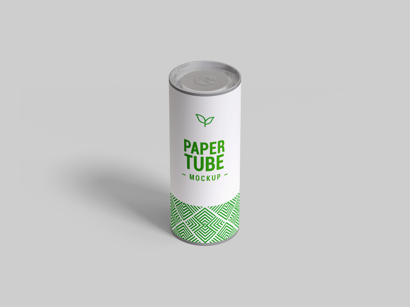 cylinder rör attrapp redigerbar förpackning design - hög cylinder rör låda attrapp för branding psd