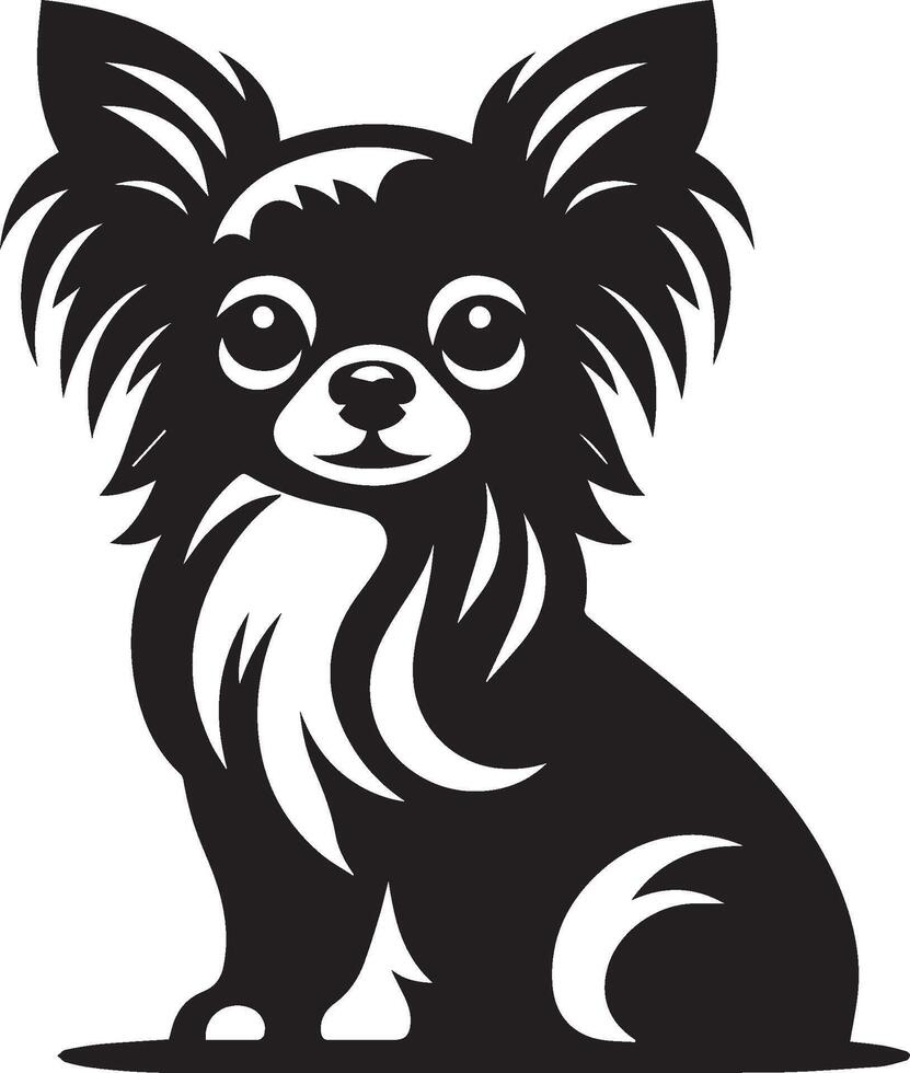 Lying Labrador Retriever silhouette vector