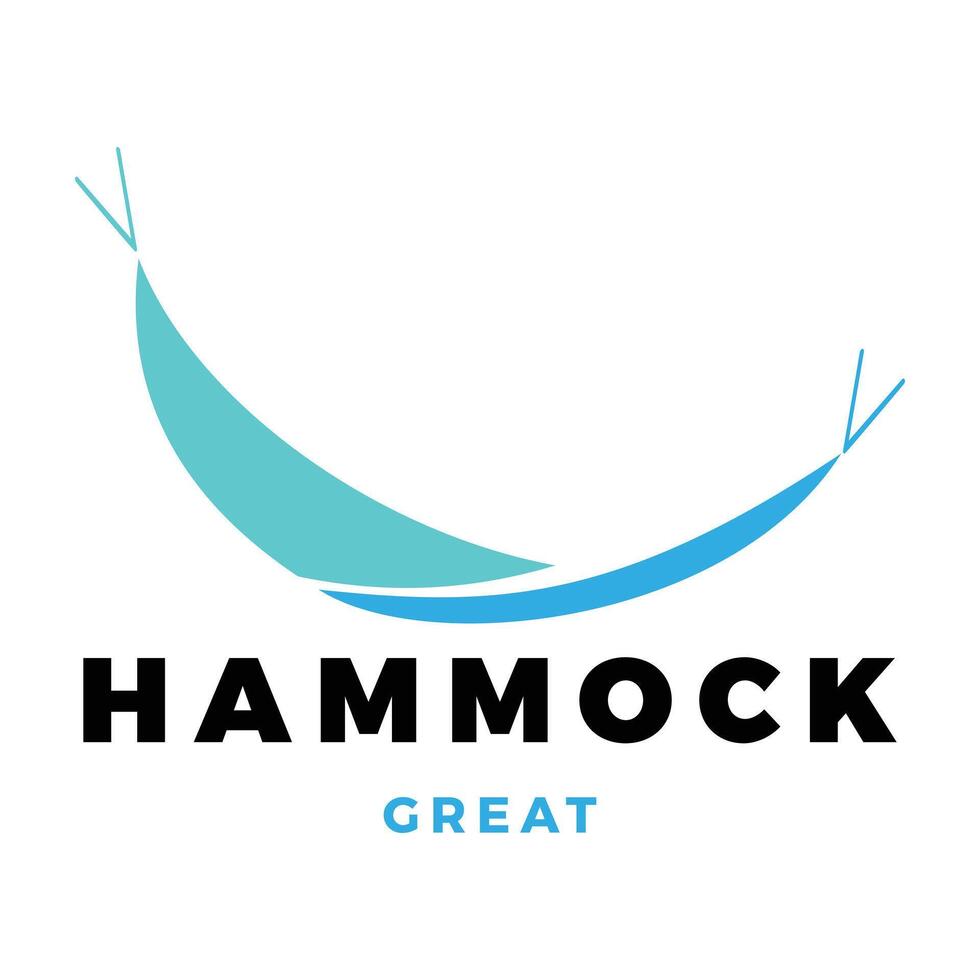 Hammock Icon Logo Design Template vector