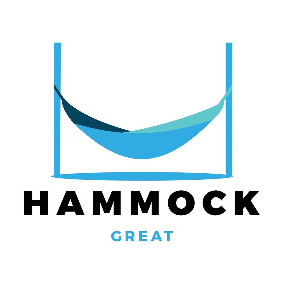 Hammock Icon Logo Design Template vector