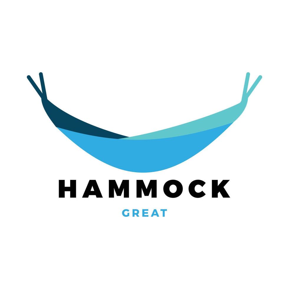 Hammock Icon Logo Design Template vector