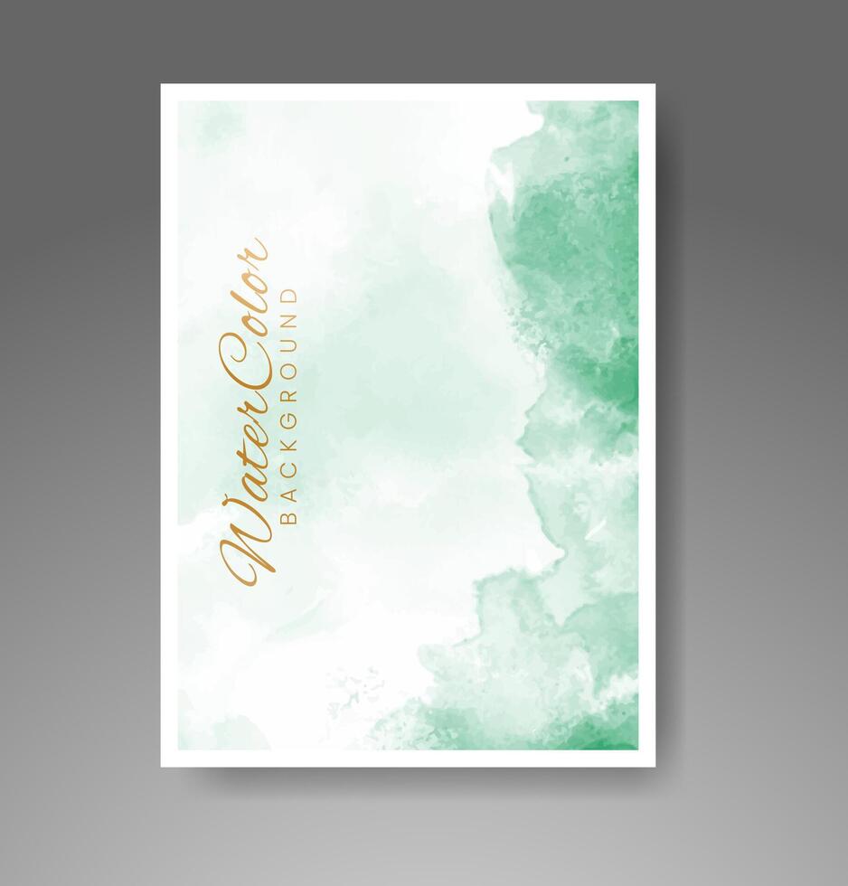 Cards with watercolor background. Design for your cover, date, postcard, banner, logo. vector