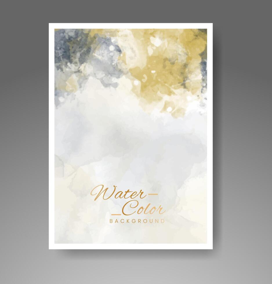 Cards with watercolor background. Design for your cover, date, postcard, banner, logo. vector