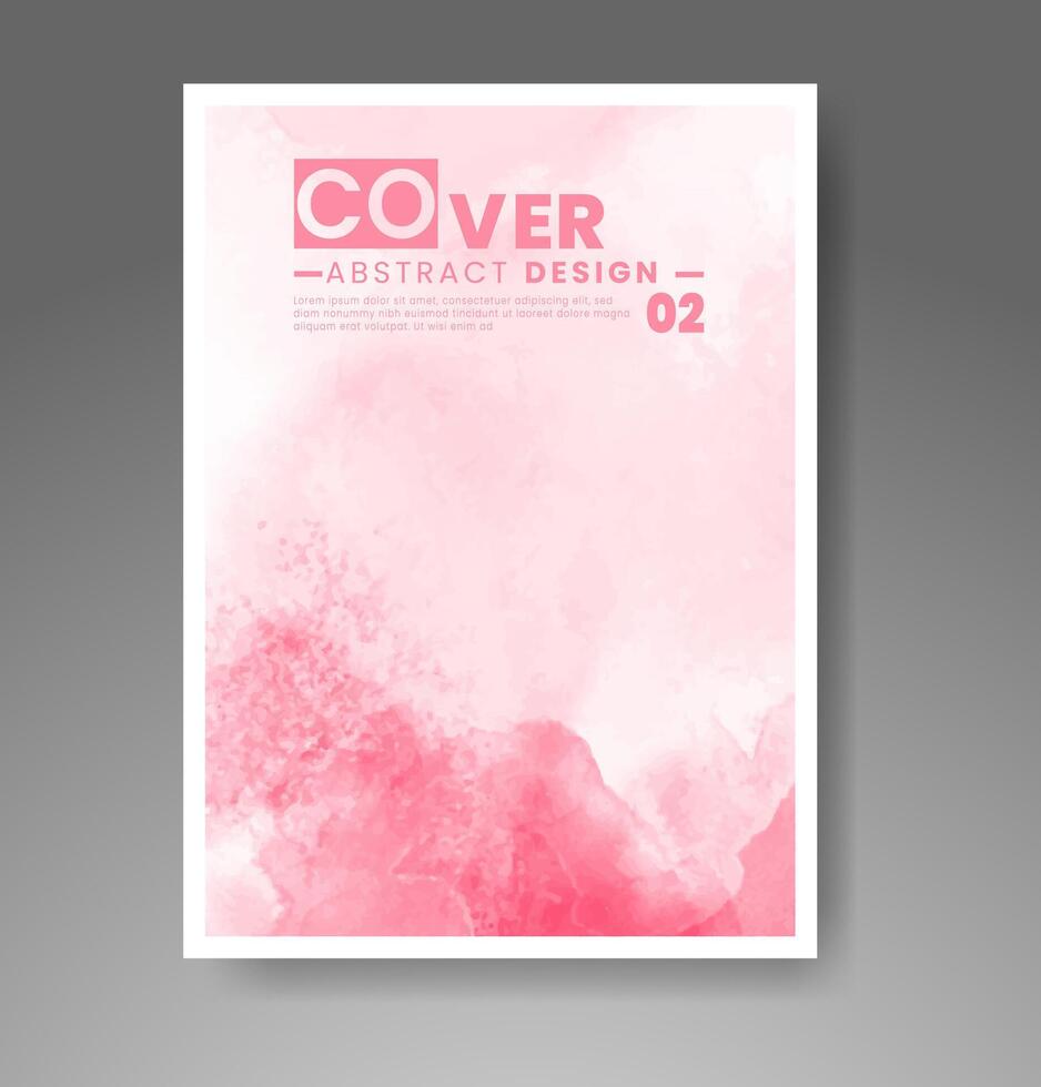 Cards with watercolor background. Design for your cover, date, postcard, banner, logo. vector
