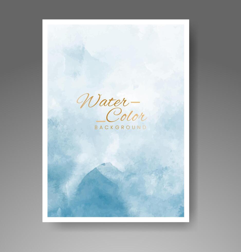 Cards with watercolor background. Design for your cover, date, postcard, banner, logo. vector