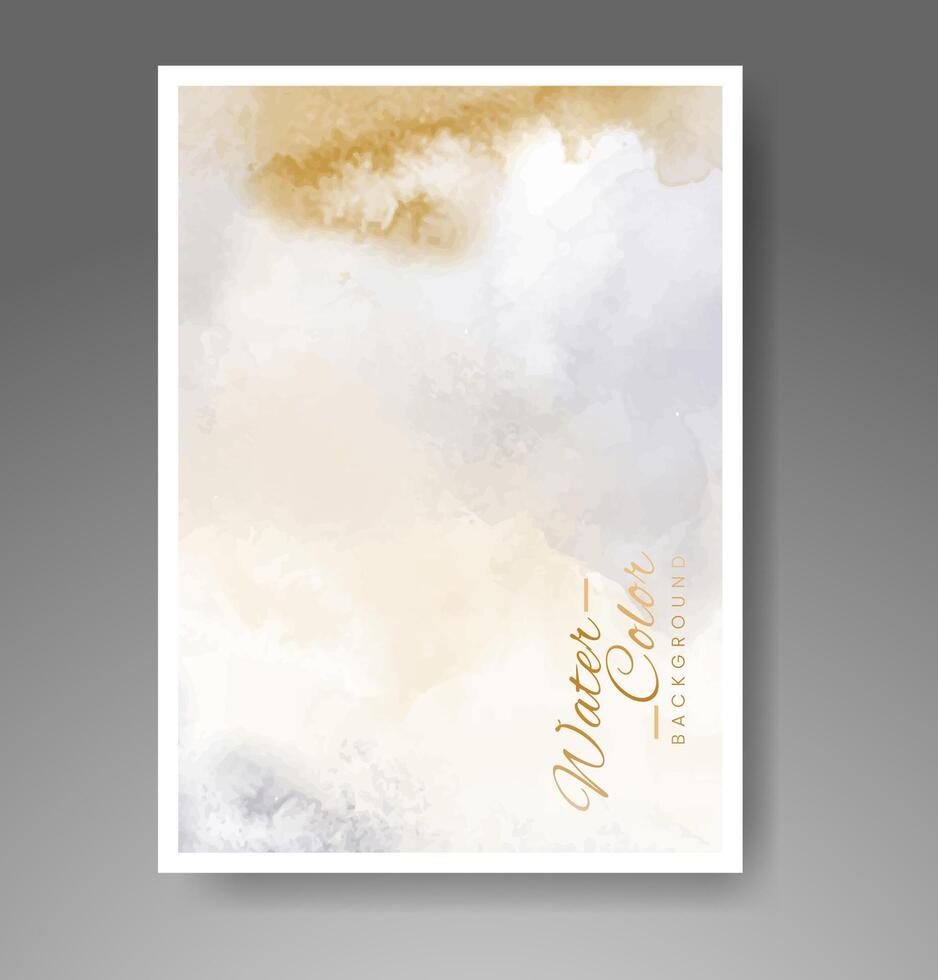 Cards with watercolor background. Design for your cover, date, postcard, banner, logo. vector