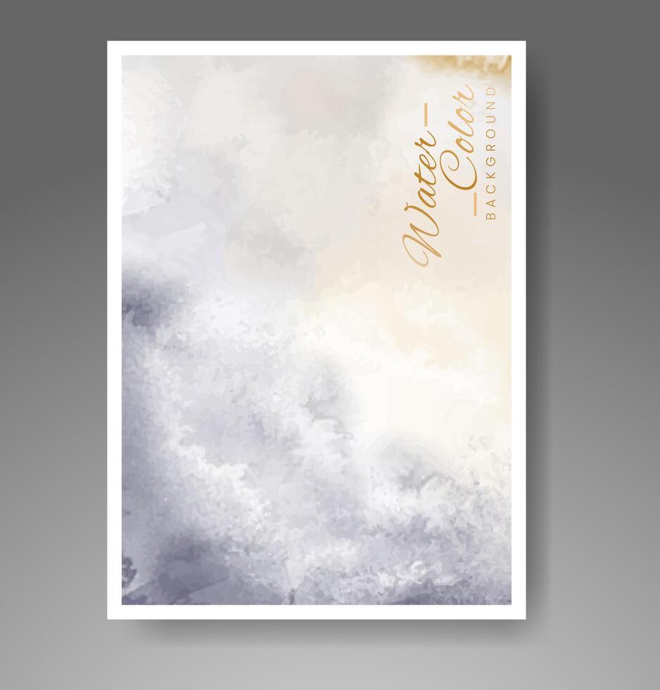 Cards with watercolor background. Design for your cover, date, postcard, banner, logo. vector