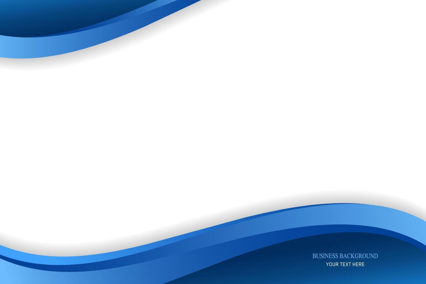 Business Blue Wavy Background Design vector