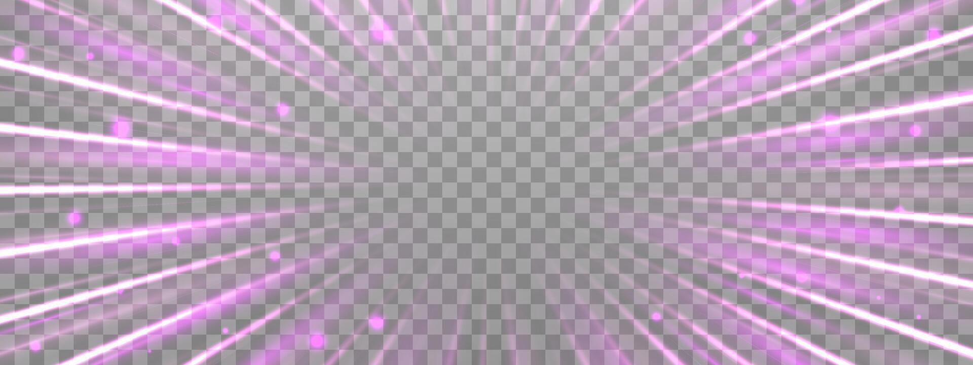 Radial speed rays, light neon flow, zoom in motion effect, pink glow speed lines, colorful light trails, perspective stripes Abstract background vector