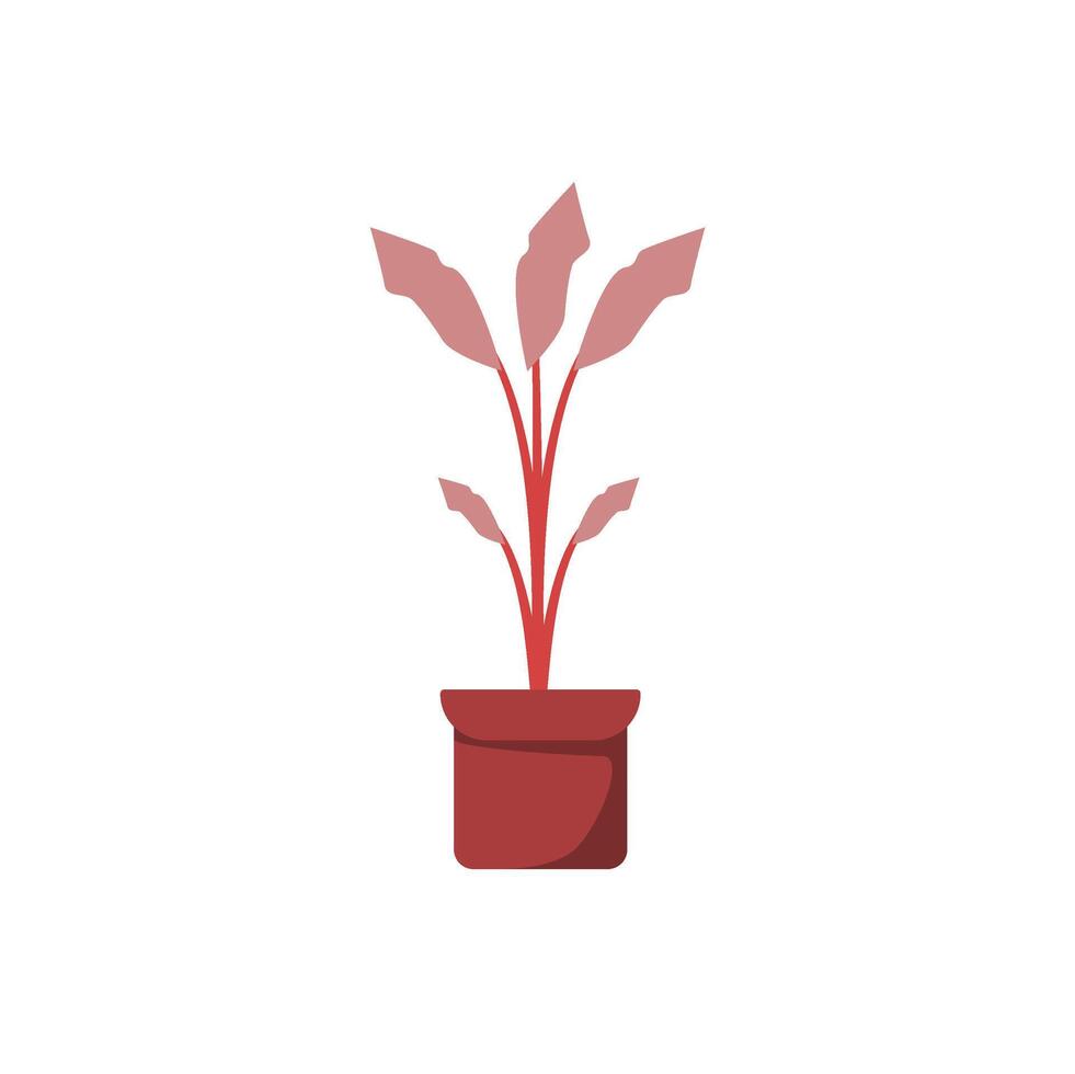 hermosa planta con suave color para tu naturaleza diseño. planta ilustración con plano estilo vector