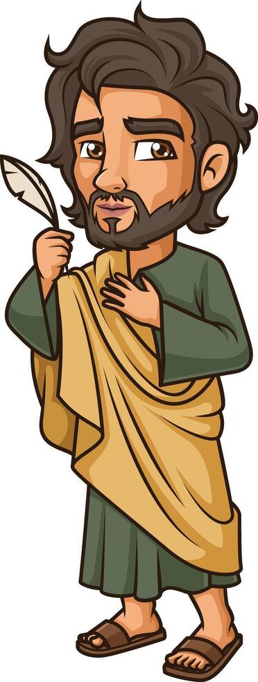 John the Apostle illustration vector