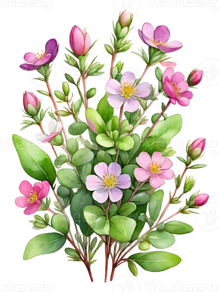 magnifique bouquets et fleurs avec transparent et haute qualité arrière-plans png