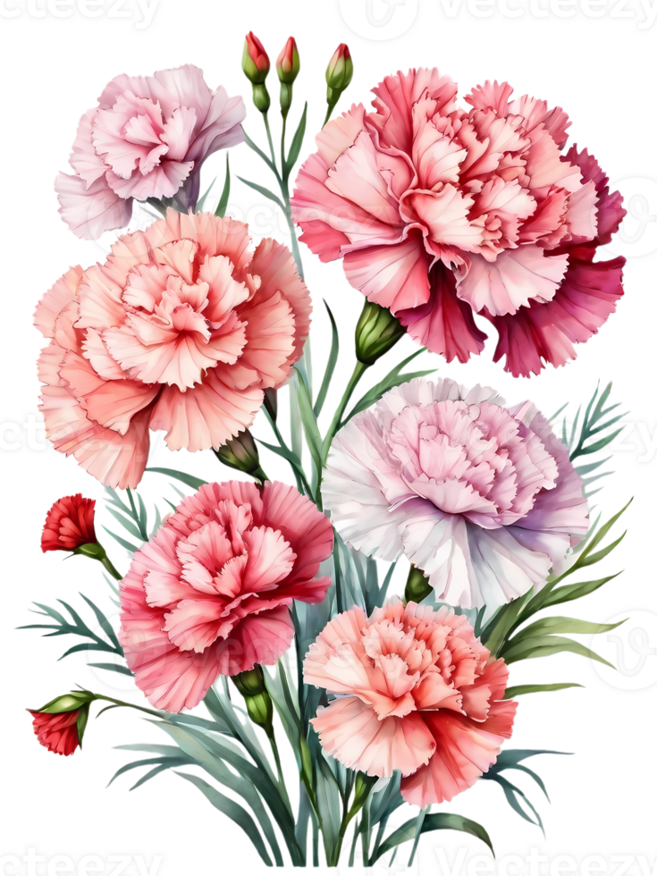 magnifique bouquets et fleurs avec transparent et haute qualité arrière-plans png