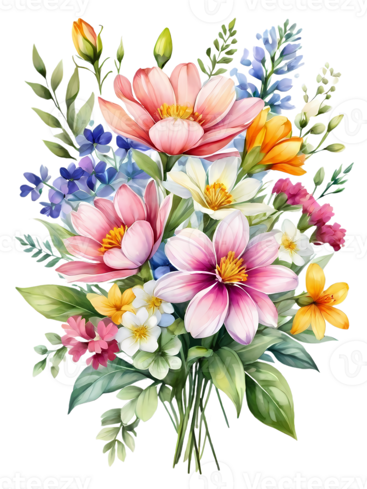 Beautiful bouquets and flowers with transparent and high-quality backgrounds png