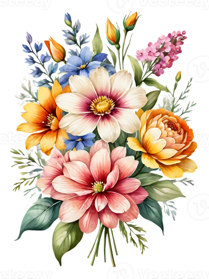 Beautiful bouquets and flowers with transparent and high-quality backgrounds png