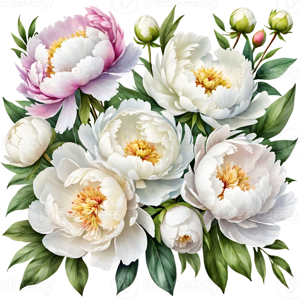 Beautiful bouquets and flowers with transparent and high quality backgrounds png