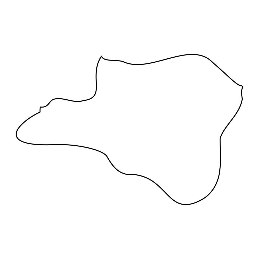 Xewkija District map, administrative division of Malta. illustration. vector