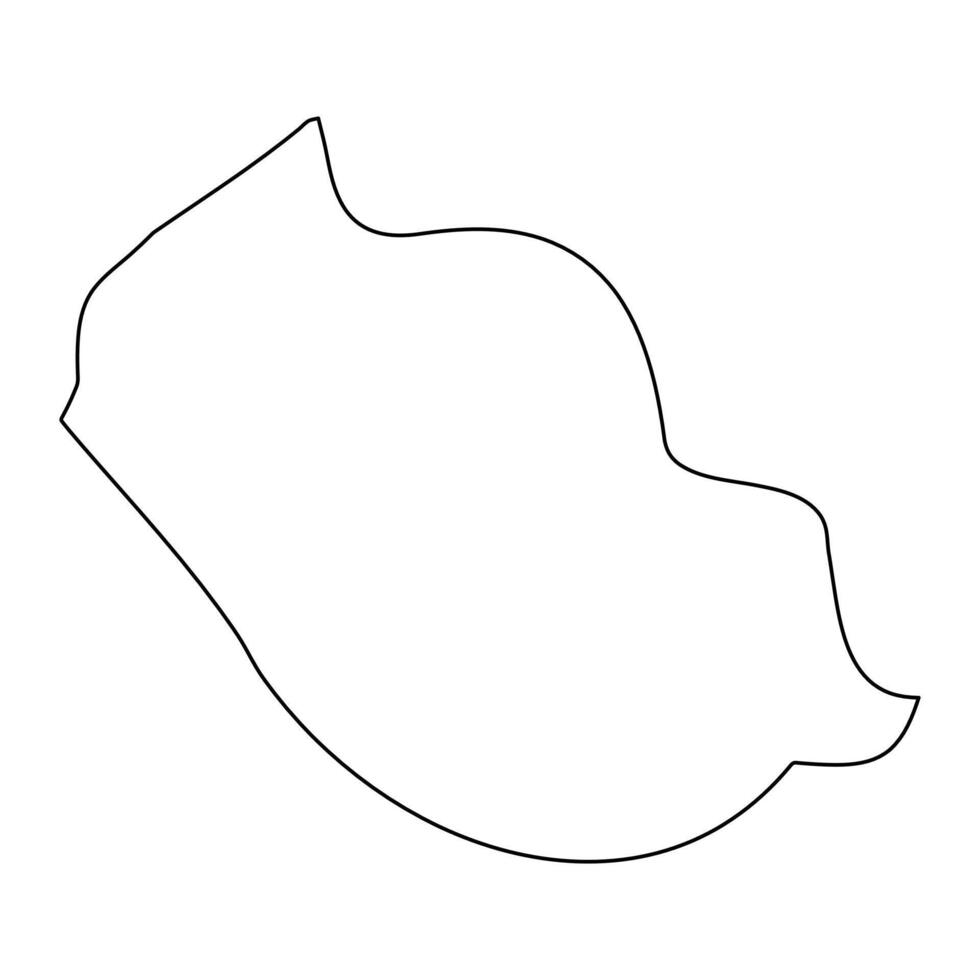 Xghajra District map, administrative division of Malta. illustration. vector